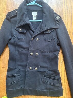 Diesel Women's Black Teddy Jacket Double-Breasted